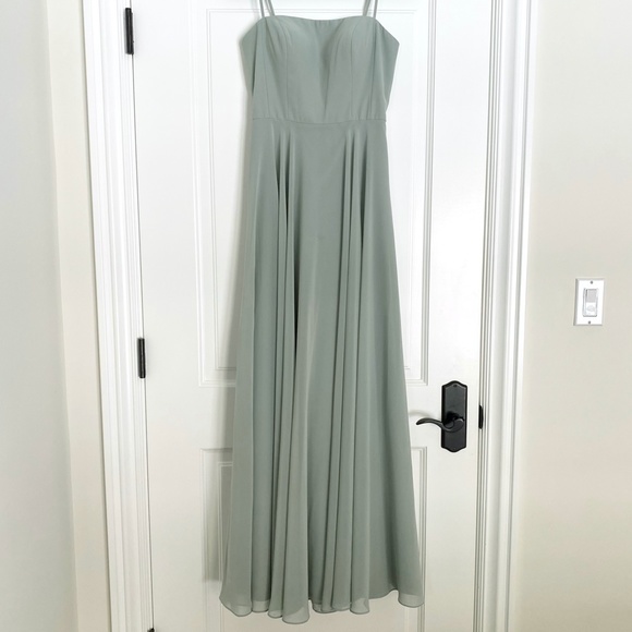 Jenny Yoo Renee Dress Morning Mist - 4 - Picture 4 of 9